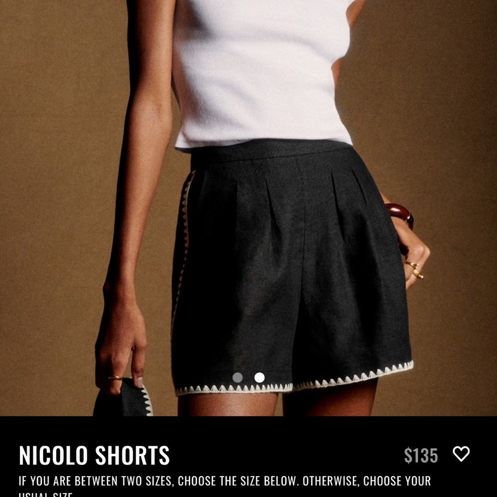Sezane Black High Waist Women's Shorts